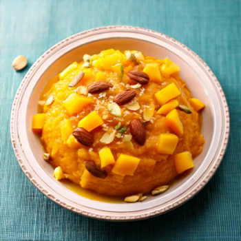 Traditional Indian Kesar Mango Dessert recipe, kesar mango recipe