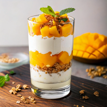 Kesar mango recipes, a nutritious sweet snack of kesar mango Mango Parfait