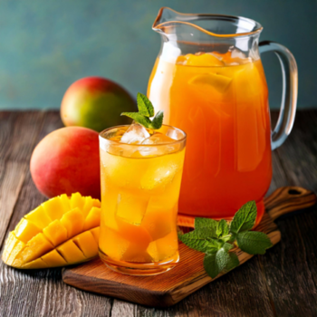 Kesar mango recipe, refreshing, healthy kesar mango iced tea