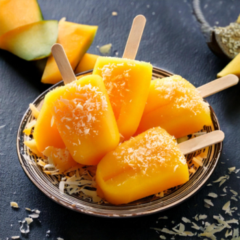 Kesar mango recipes, kesar mango popsicles, kesar mango and coconut recipe