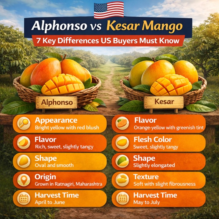 Alphonso vs Kesar Mango: 7 Key Differences Buyers Must Know