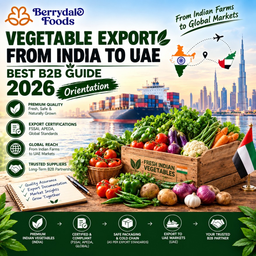 vegetable export from india to uae