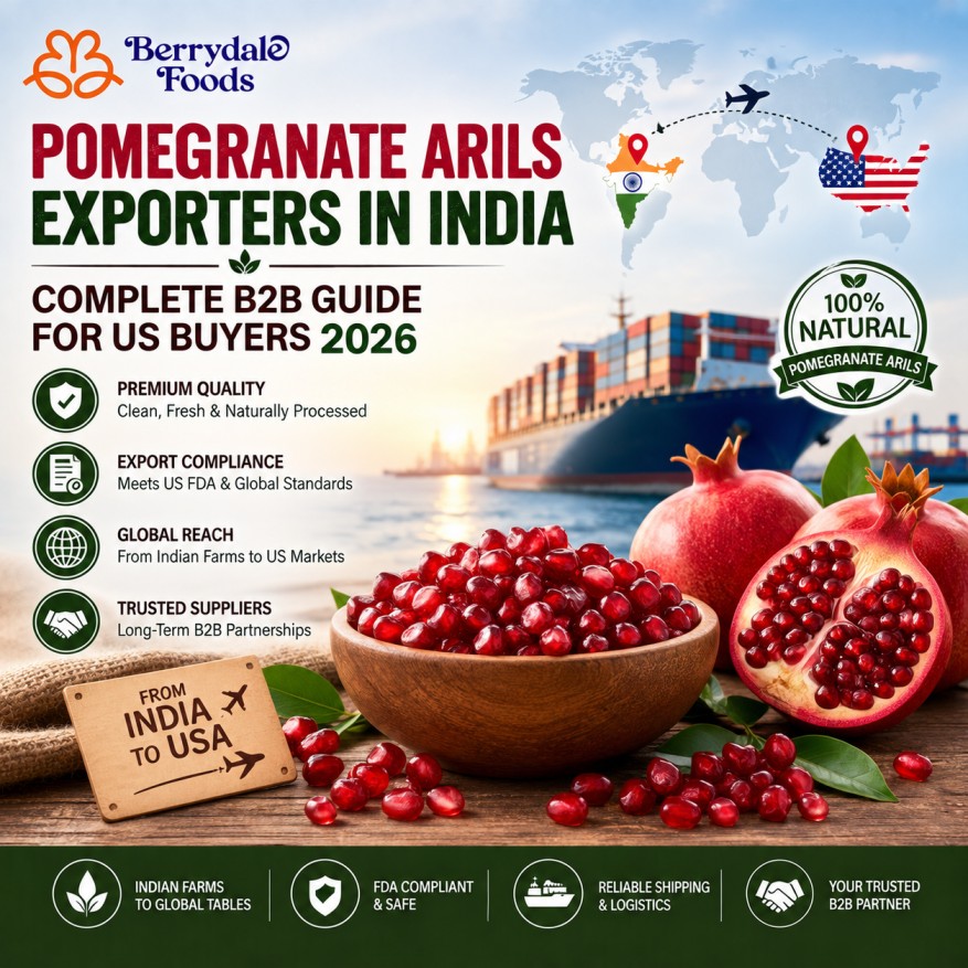 pomegranate arils exporters in india