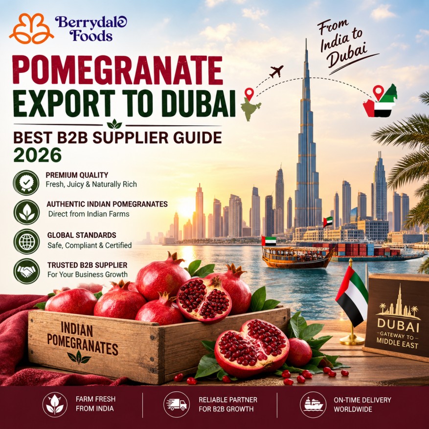 pomegranate export to dubai