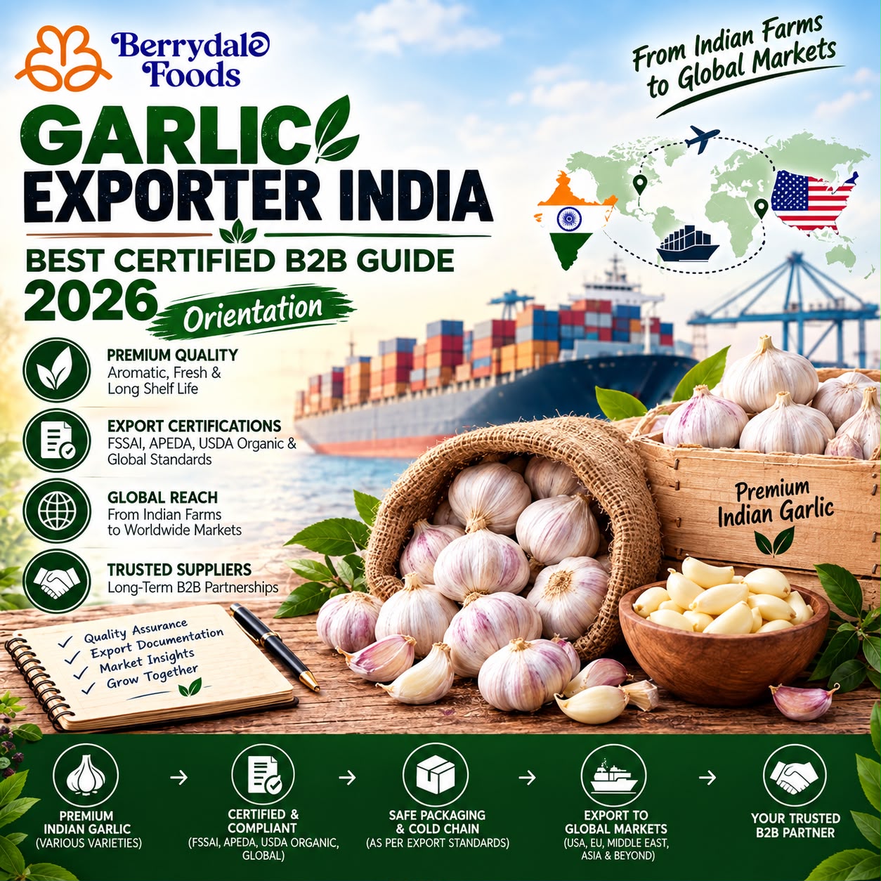 garlic exporter india