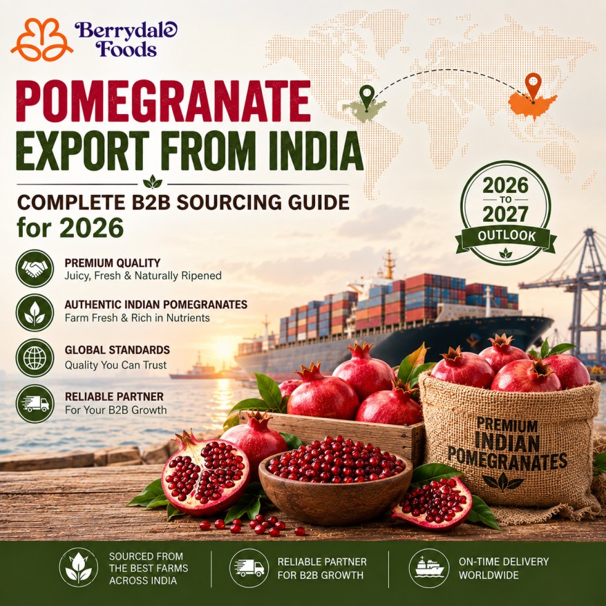 pomegranate export from india