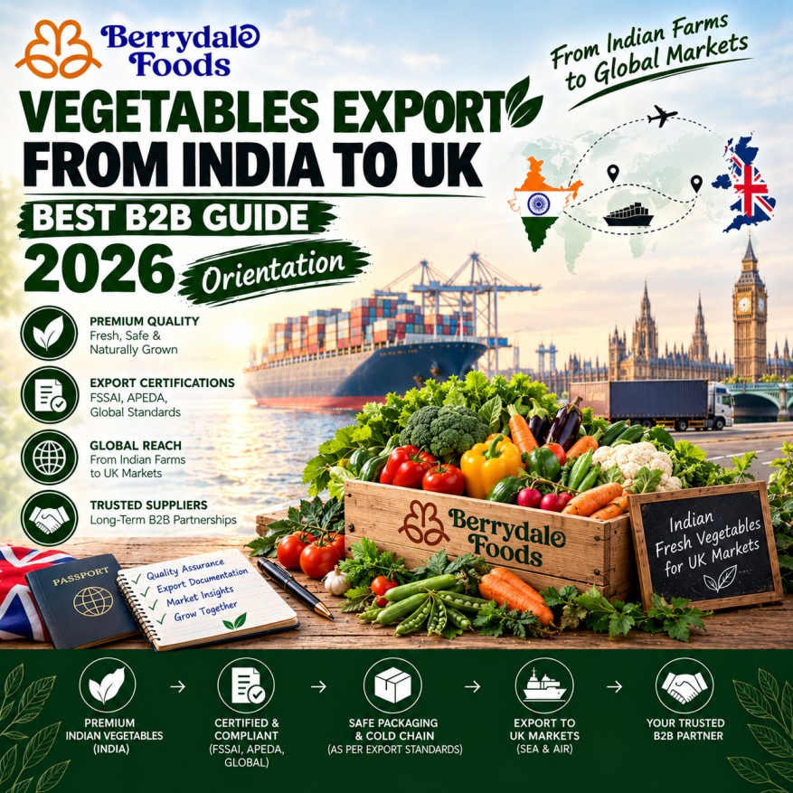 vegetables export from india to uk