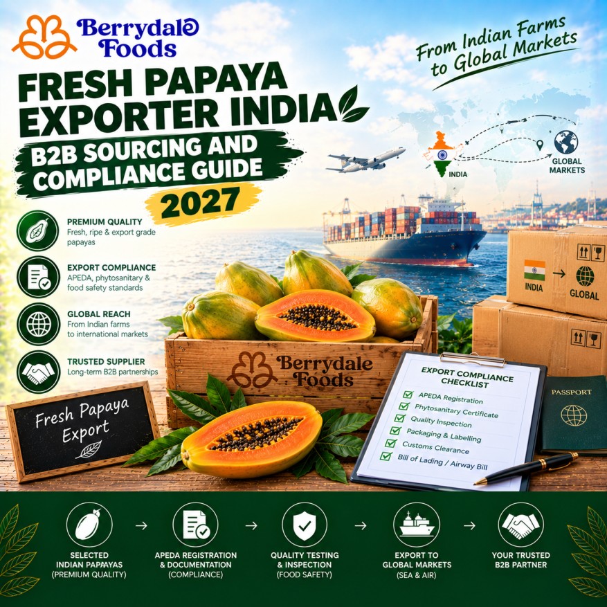 fresh papaya exporter india