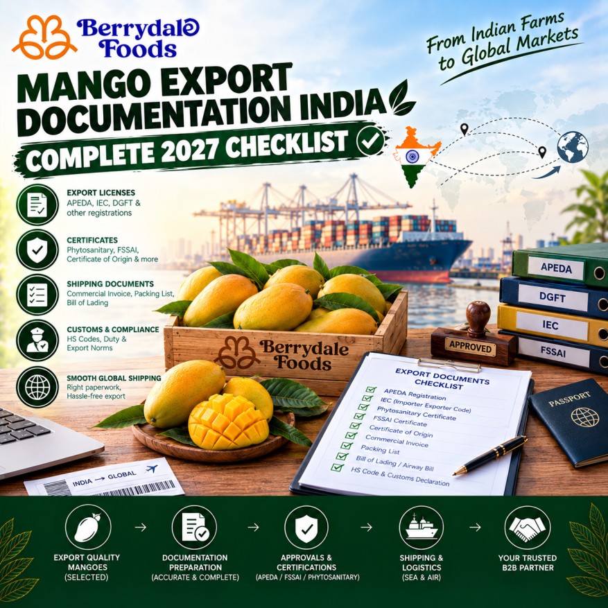 mango export documentation india